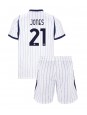 Otroški Nogometna dresi replika Inter Milan Curtis Jones #21 Gostujoči 2026-27 Kratek rokav (+ hlače)